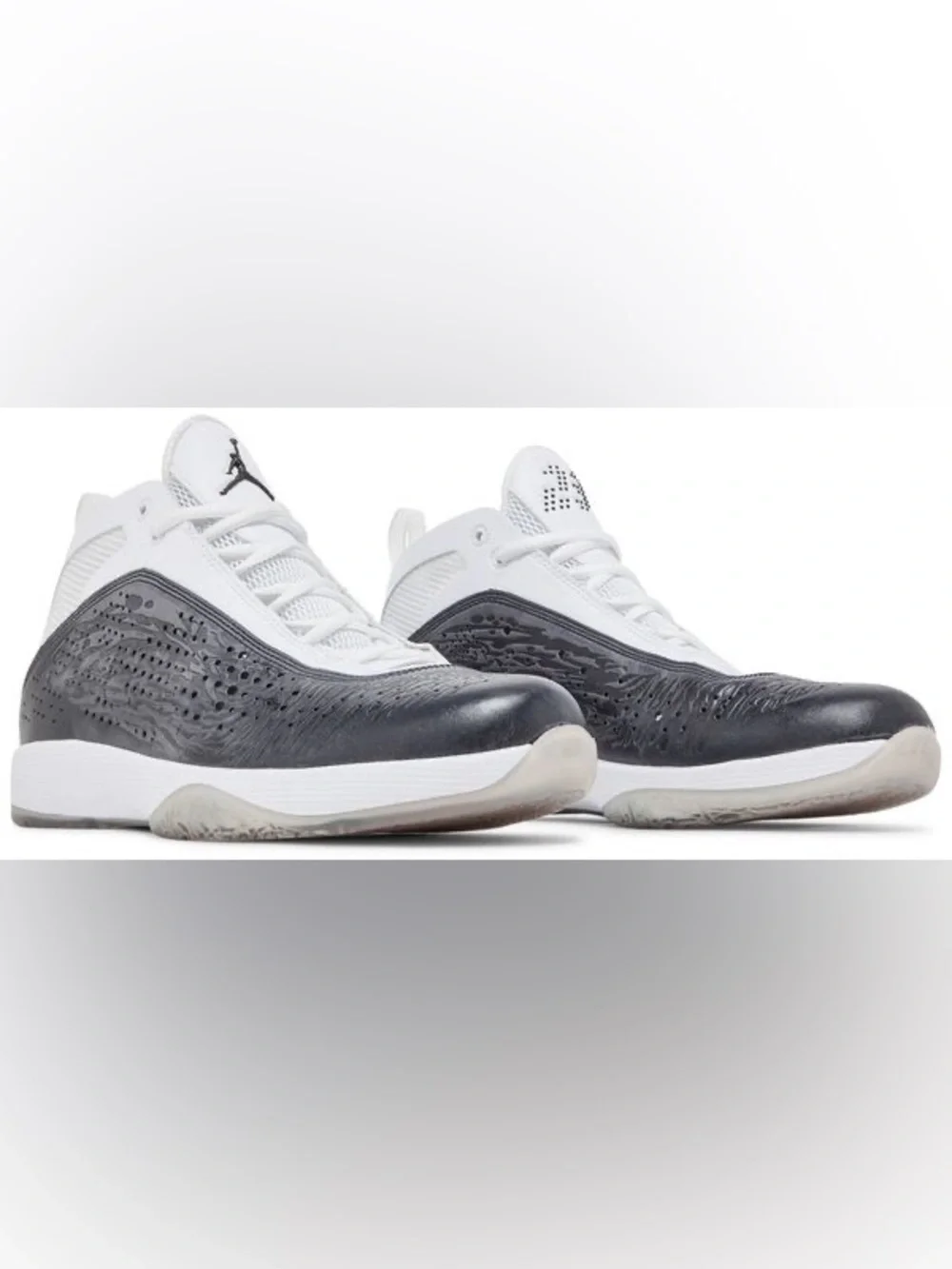 Air Jordan 2011 White Black Sneakers Mens 436771-101 Sz 12